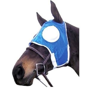 Horse full eye cup blinker hood